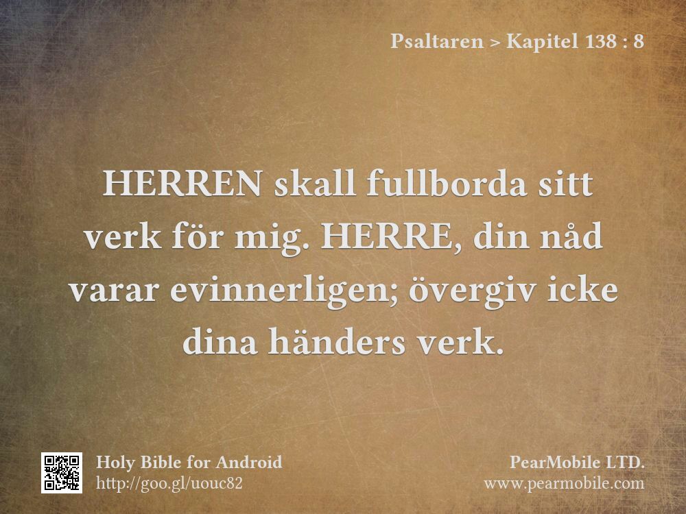 Psaltaren, Kapitel 138:8